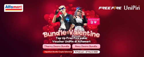 Buruan Beli Voucher Game UniPin di Alfamart, Dapatkan Cashback hingga 15.000 UniPin Credits dan Bundle Couple!